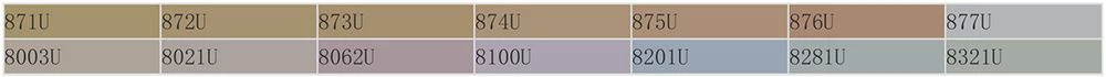 The difference of the Pantone C and Pantone U - Pantone U-5