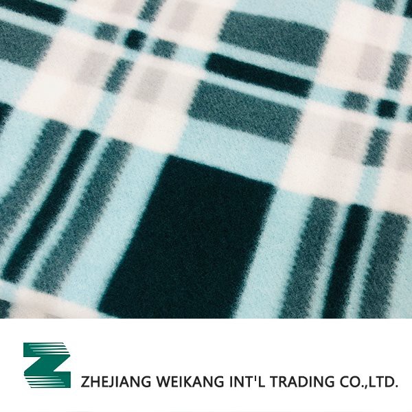 All Over Print Check Both Side Brushed Polar Fleece