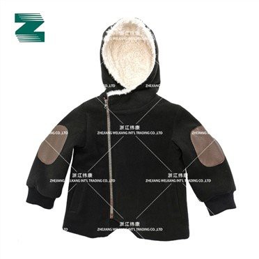 Coat For Kids With Hood With Zipper Placket