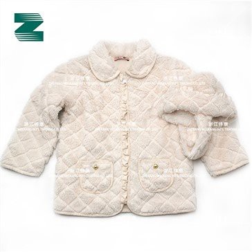 faux fur coat and hat for girl